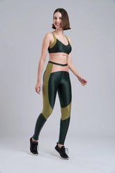 Kit Legging + Top Fit Color - Verde Musgo