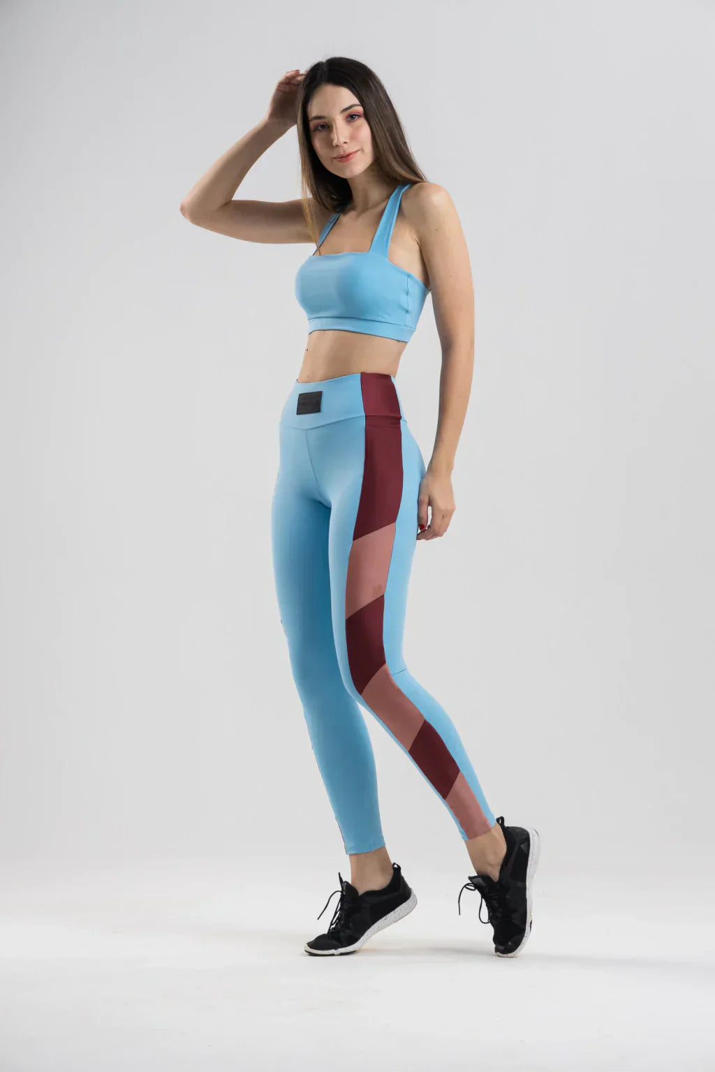 Kit Legging + Top Fit Color - Azul Céu