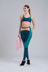 Kit Legging + Top Fit Color - Verde Escuro